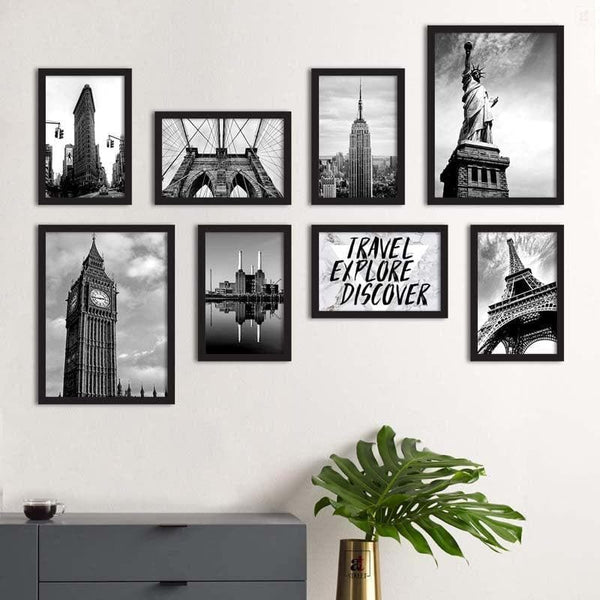 Buy The Explorer Wall Art - Set Of Eight Wall Art & Paintings from Vaaree