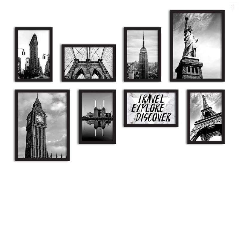 Wall Art & Paintings - The Explorer Wall Art - Set Of Eight