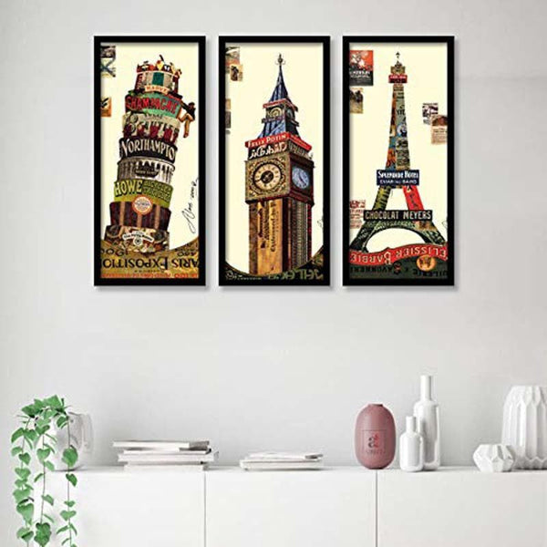 Wall Art & Paintings - The UK Exposed Wall Art - Set Of Three