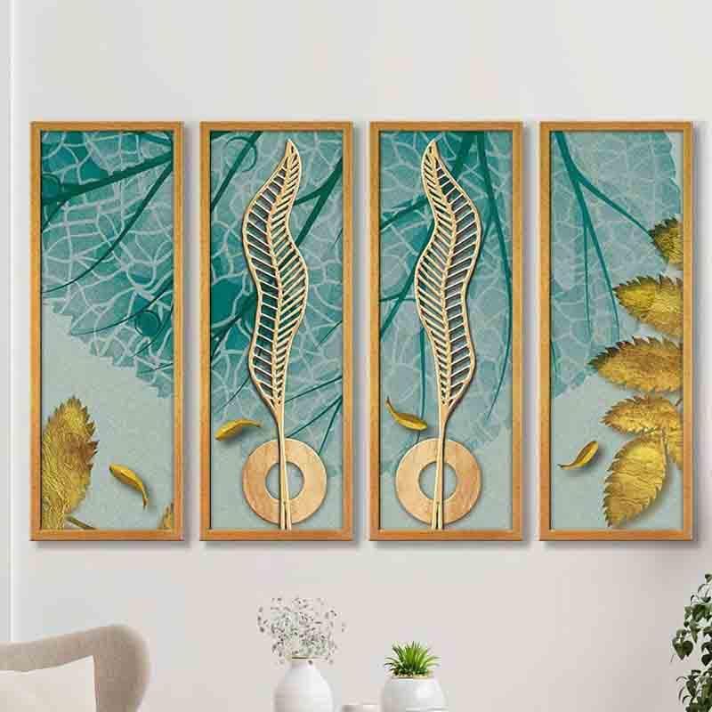 Buy Urban Jungle Wall Art - Set Of Four Wall Art & Paintings from Vaaree