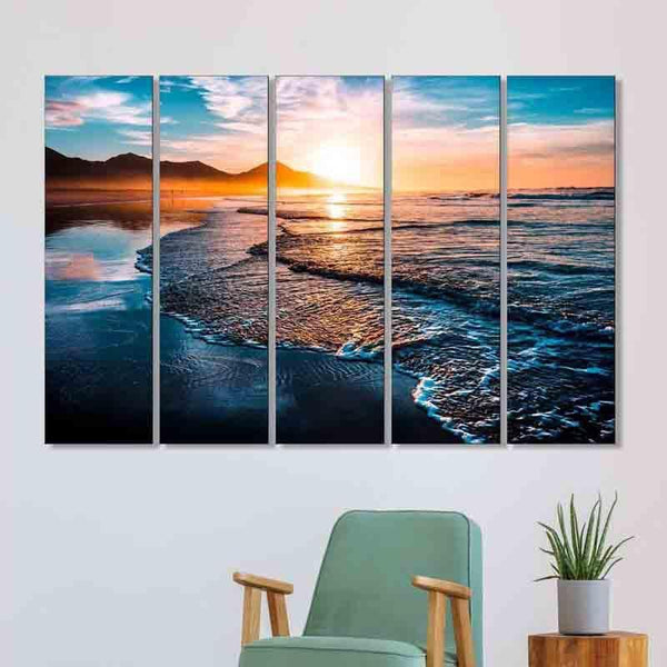 Wall Art & Paintings - Waves Wall Art - Set Of Five