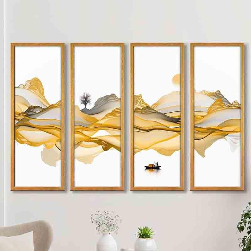 Buy Wilderness Wall Art - Set Of Four Wall Art & Paintings from Vaaree