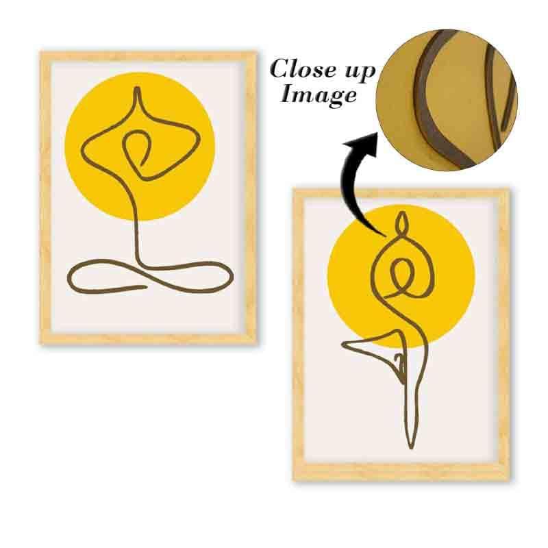 Wall Art & Paintings - Yoga Line Wall Art - Set Of Two