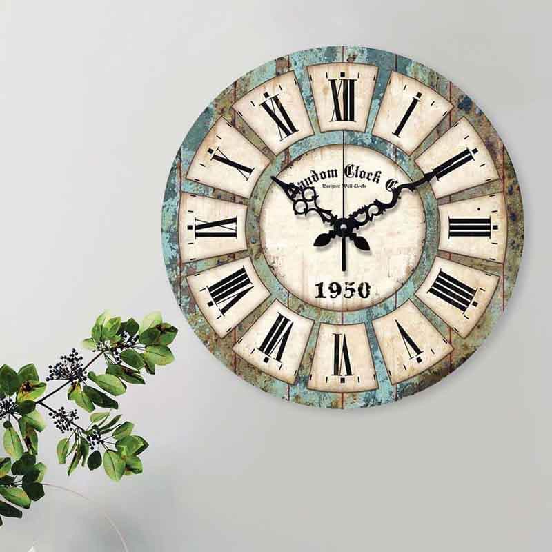 Buy Archaic Wall Clock - Grey Wall Clock from Vaaree