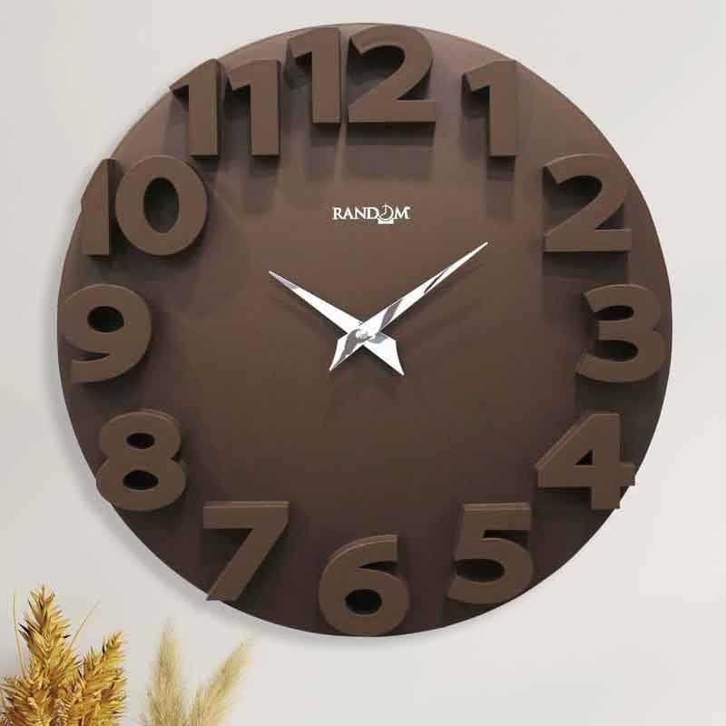 Buy Wall Clock - Artistic Wall Clock - Brown at Vaaree online