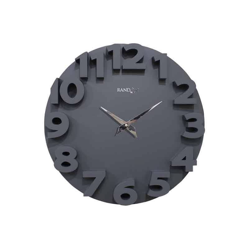 Wall Clock - Artistic Wall Clock - Charcoal