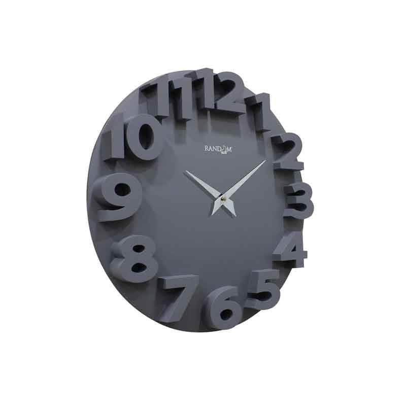 Wall Clock - Artistic Wall Clock - Charcoal