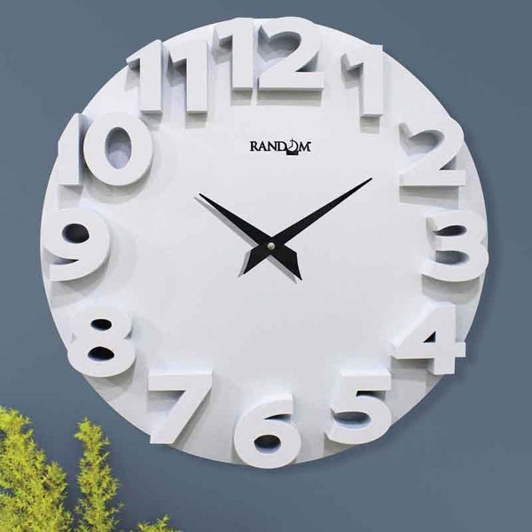 Wall Clock - Artistic Wall Clock - White