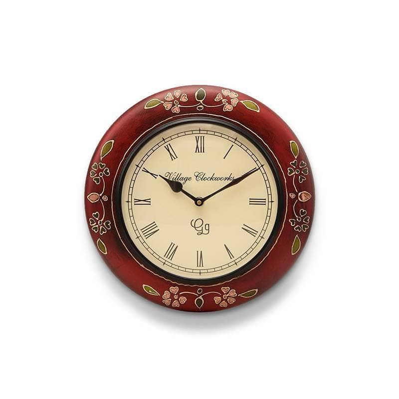 Buy Bold in Red Wall Clock Wall Clock from Vaaree