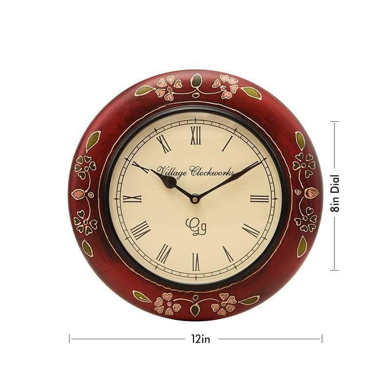 Buy Bold in Red Wall Clock Wall Clock from Vaaree