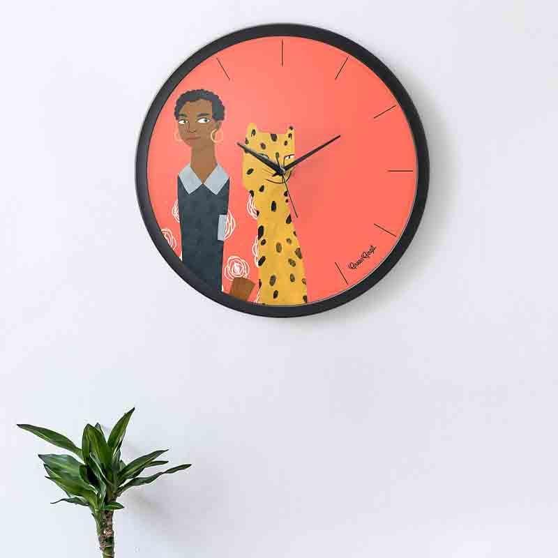 Buy Crazy Cat Lady Clock Wall Clock from Vaaree