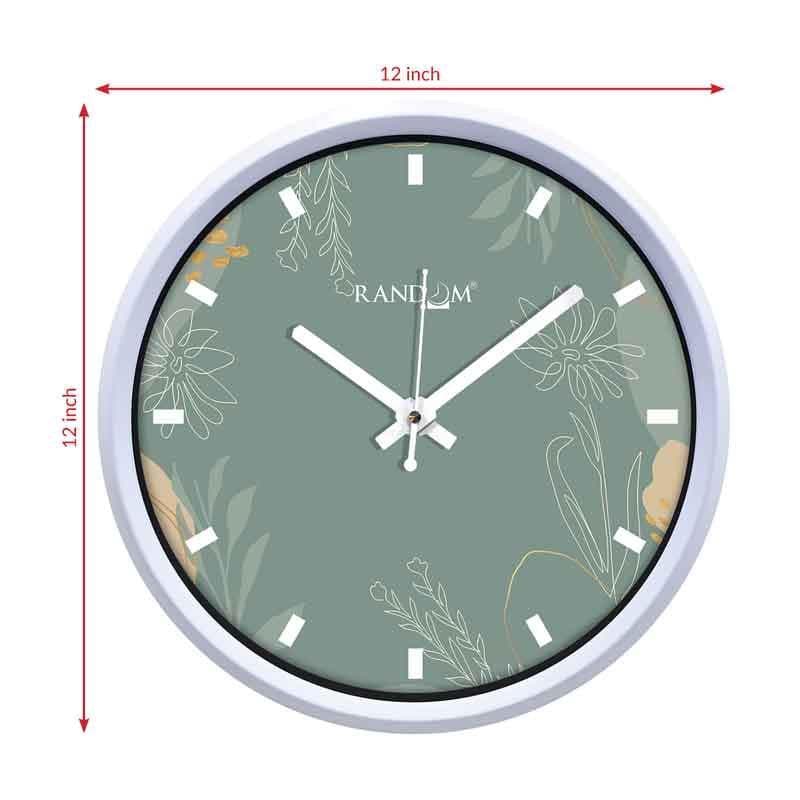 Buy Fleur Wall Clock - Green Wall Clock from Vaaree