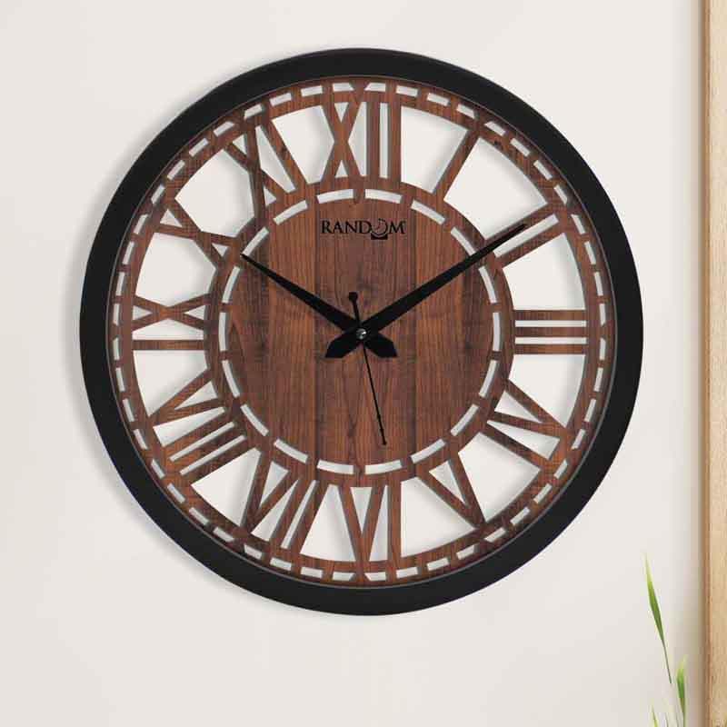 Buy Neutral Wall Clock - Brown Wall Clock from Vaaree