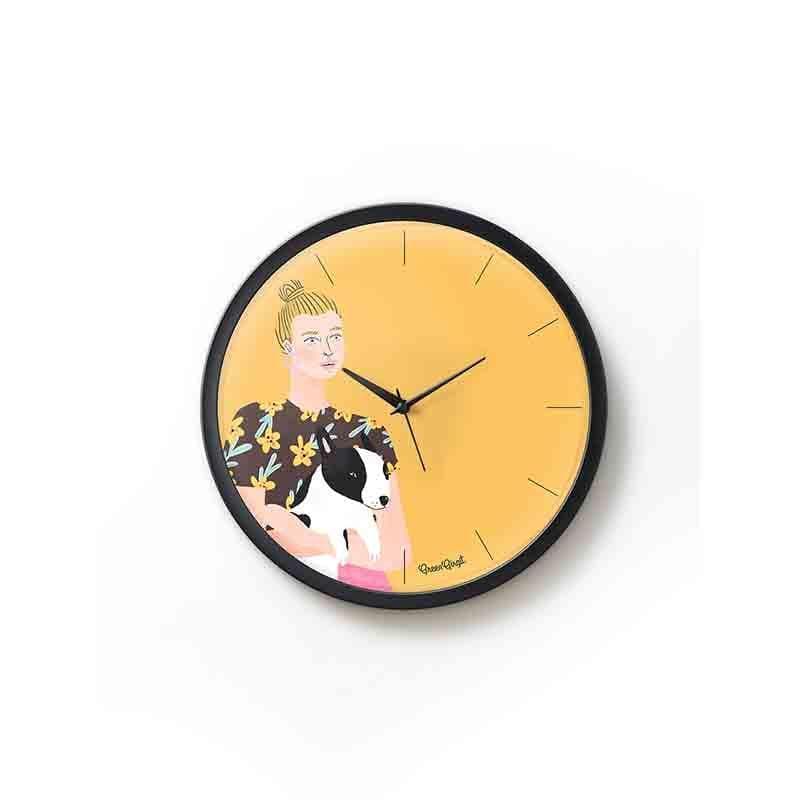 Buy Puppy Love Wall Clock Wall Clock from Vaaree