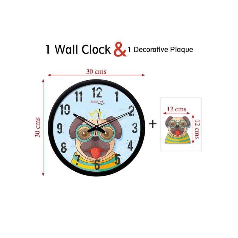 Wall Clock - The Pug Woof Wall Clock