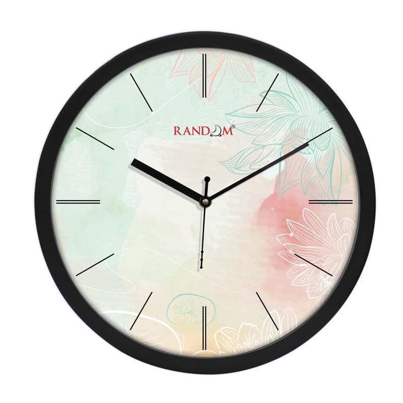 Wall Clock - Water Blushed Florals Wall Clock