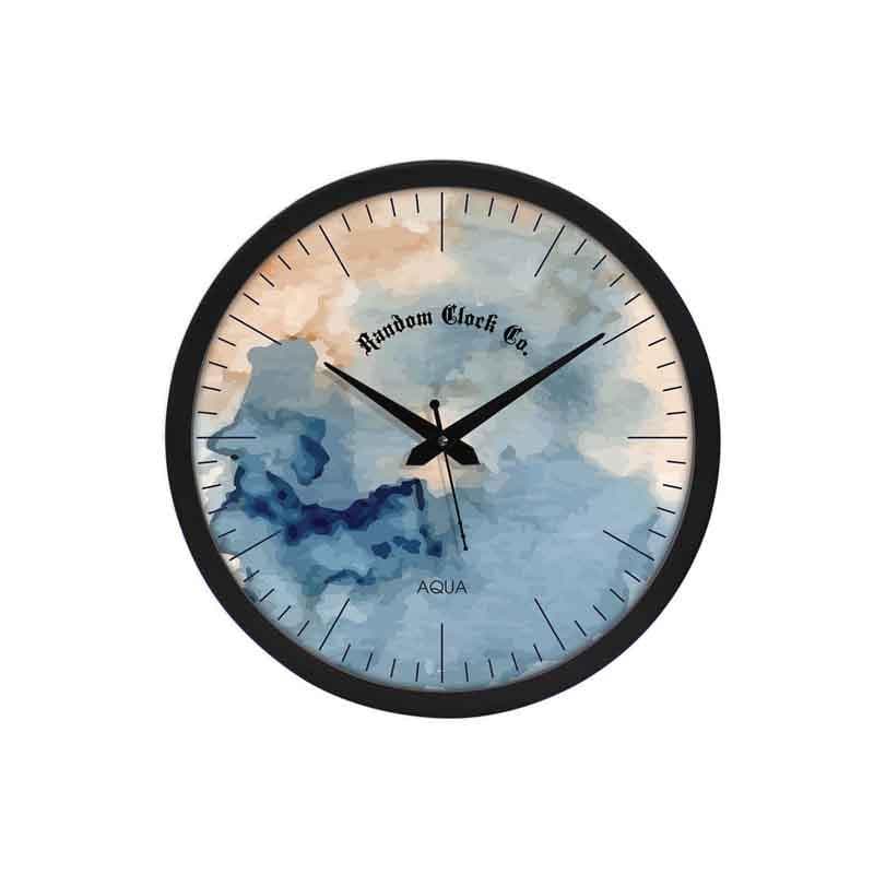 Wall Clock - Watercolors Wall Clock - Blue