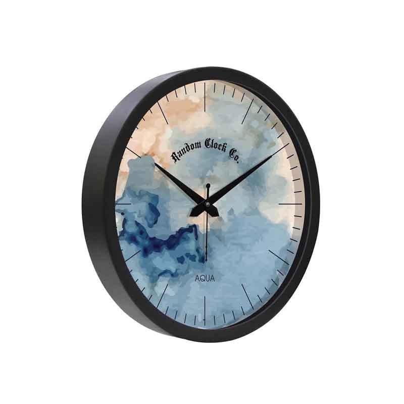 Wall Clock - Watercolors Wall Clock - Blue