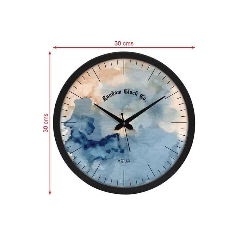 Wall Clock - Watercolors Wall Clock - Blue