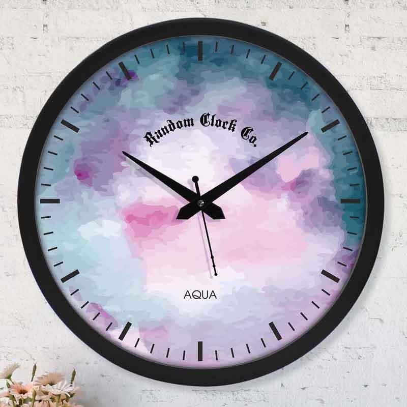 Wall Clock - Watercolors Wall Clock - Purple