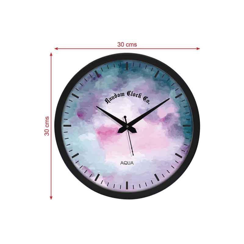 Wall Clock - Watercolors Wall Clock - Purple