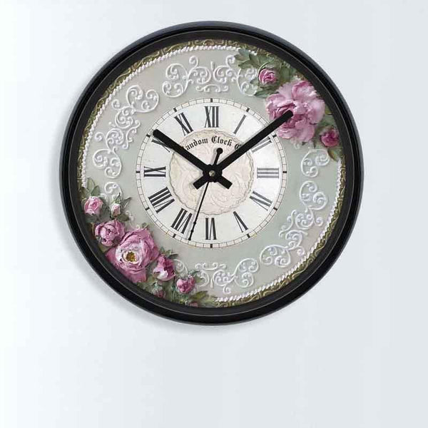 Buy Wall Clock - World Of Florals Wall Clock at Vaaree online