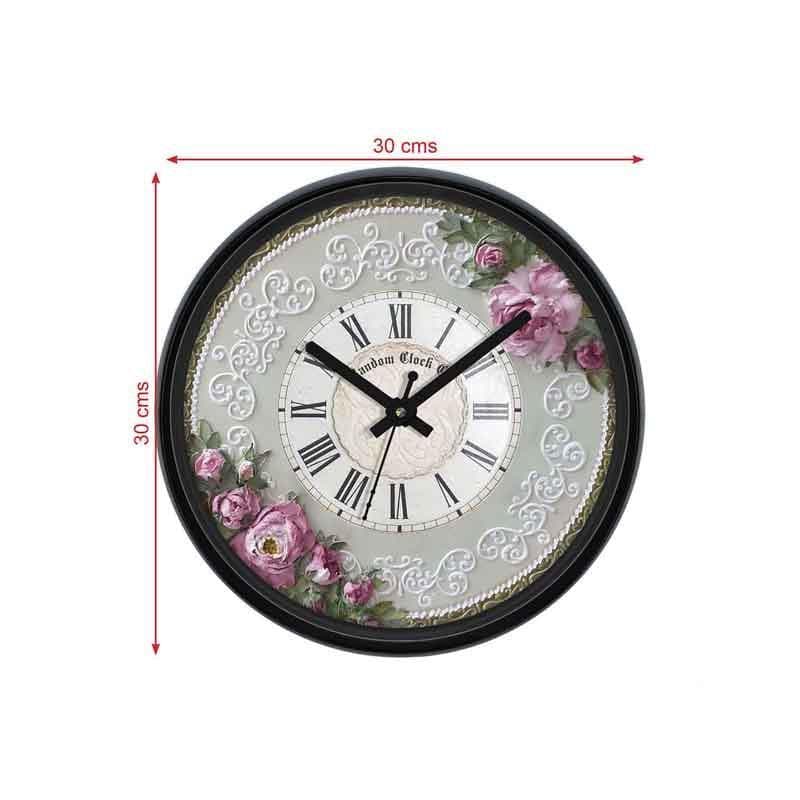 Buy World Of Florals Wall Clock Wall Clock from Vaaree