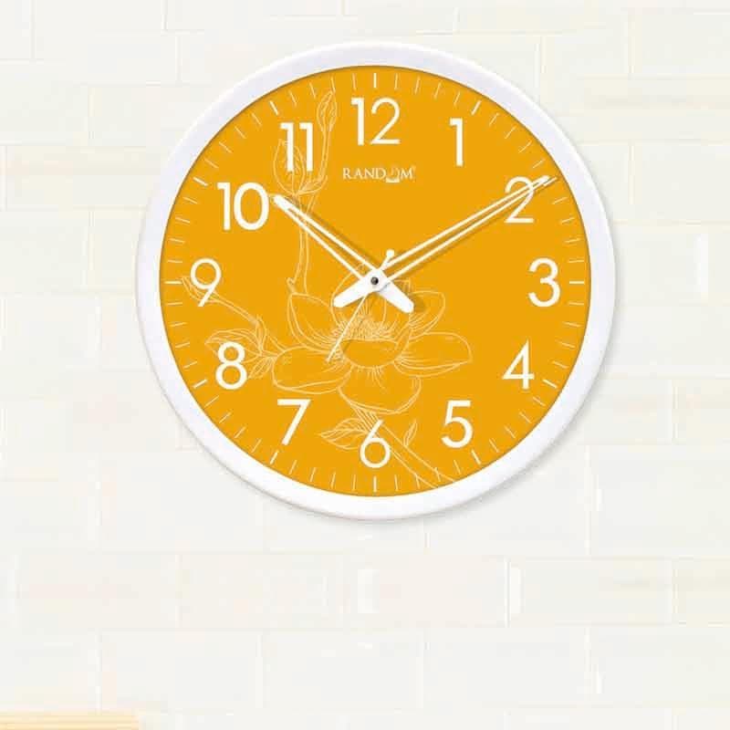 Wall Clock - Yellow Bloom Wall Clock