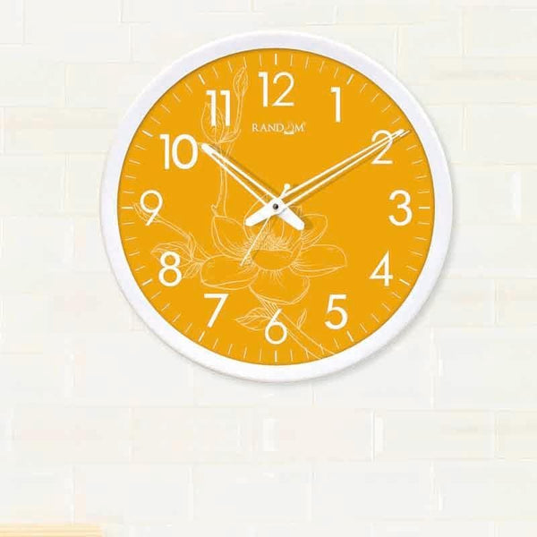 Wall Clock - Yellow Bloom Wall Clock