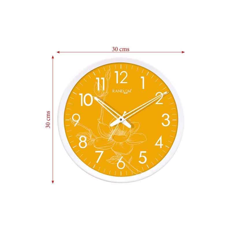 Wall Clock - Yellow Bloom Wall Clock