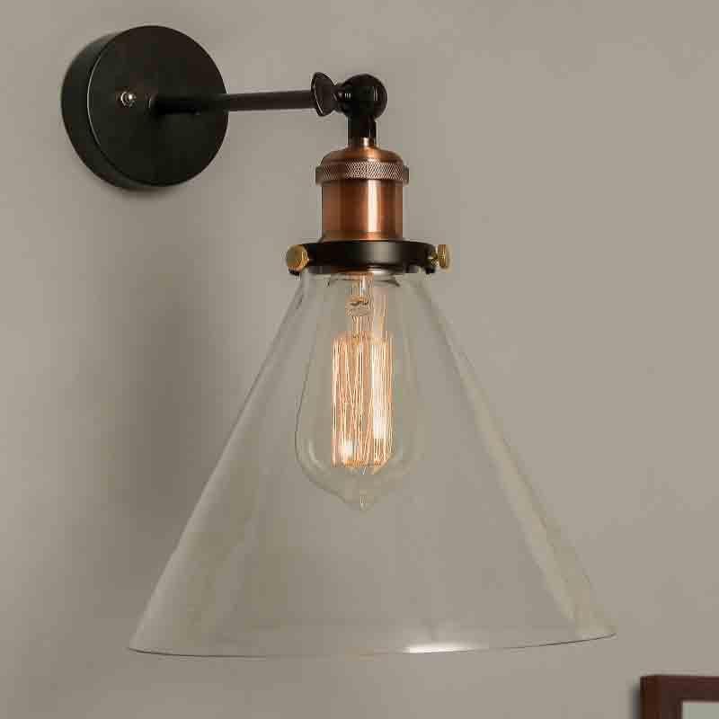 Buy Conica Glass Arm Light - Bronze Wall Lamp from Vaaree