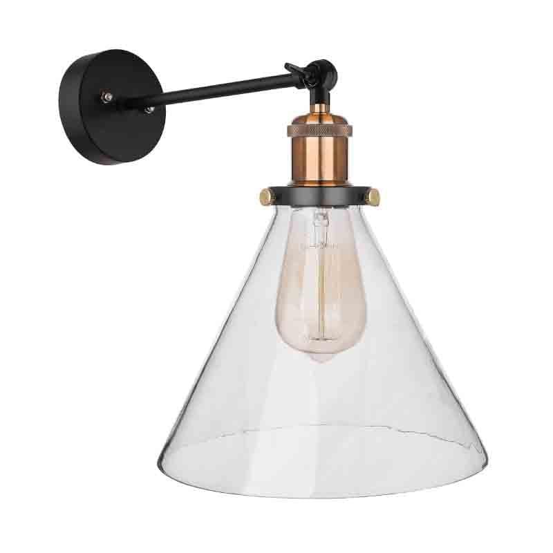 Buy Conica Glass Arm Light - Bronze Wall Lamp from Vaaree