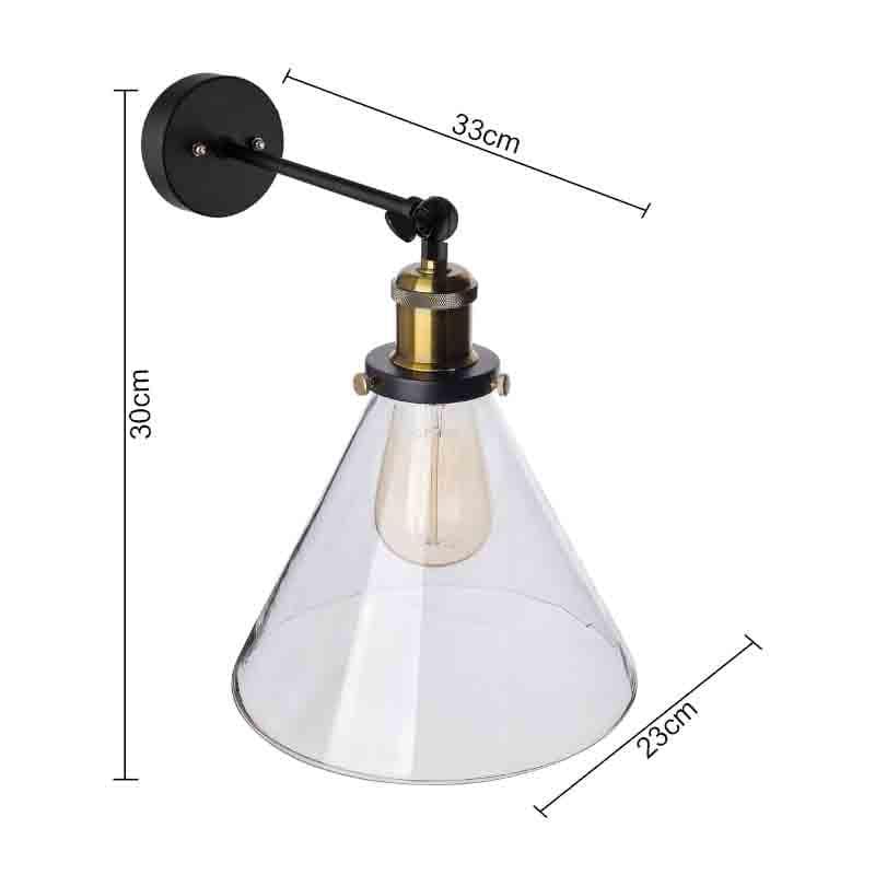 Buy Conica Glass Arm Light - Gold Wall Lamp from Vaaree