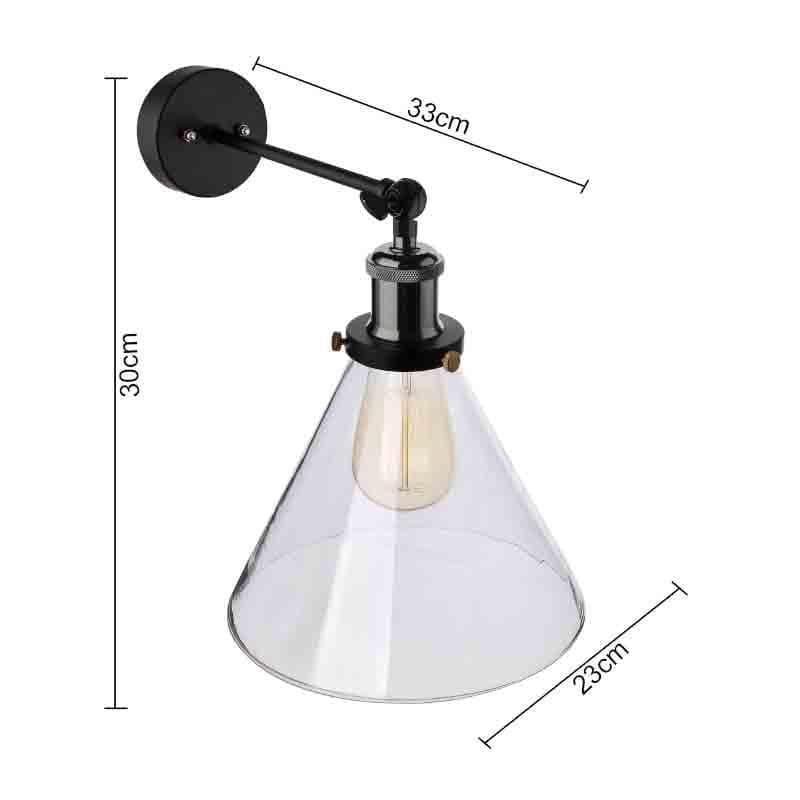 Buy Conica Glass Celing Lamp - Grey Wall Lamp from Vaaree