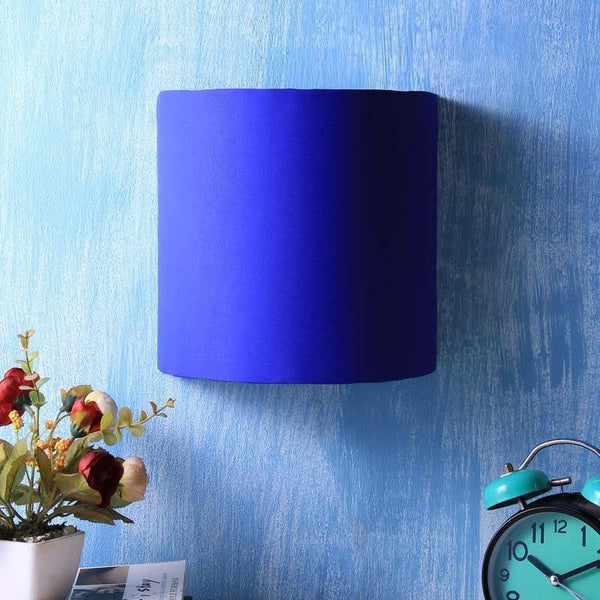 Buy Cylindrical Floating Wall Lamp - Blue Wall Lamp from Vaaree