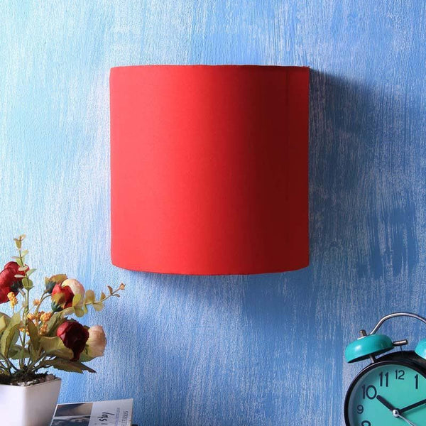 Buy Cylindrical Floating Wall Lamp - Red Wall Lamp from Vaaree