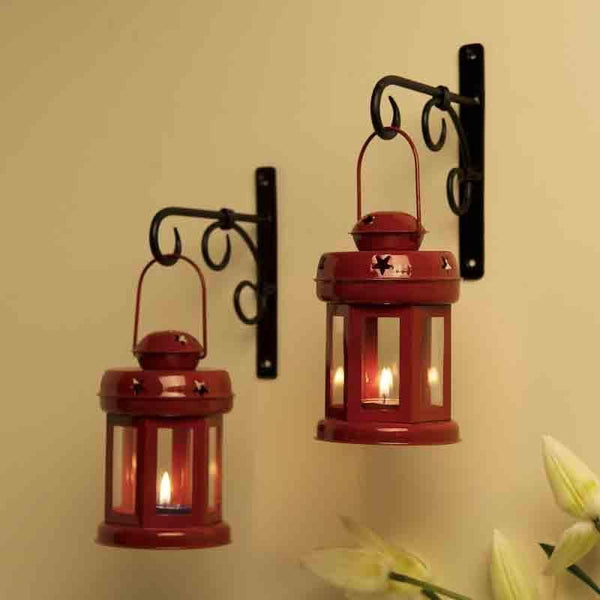 Wall Lamp - Lovestruck Lantern - Red - Set Of Two
