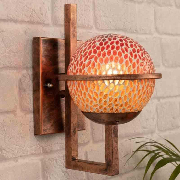 Buy Mosaic Moon Wall Lamp Wall Lamp from Vaaree