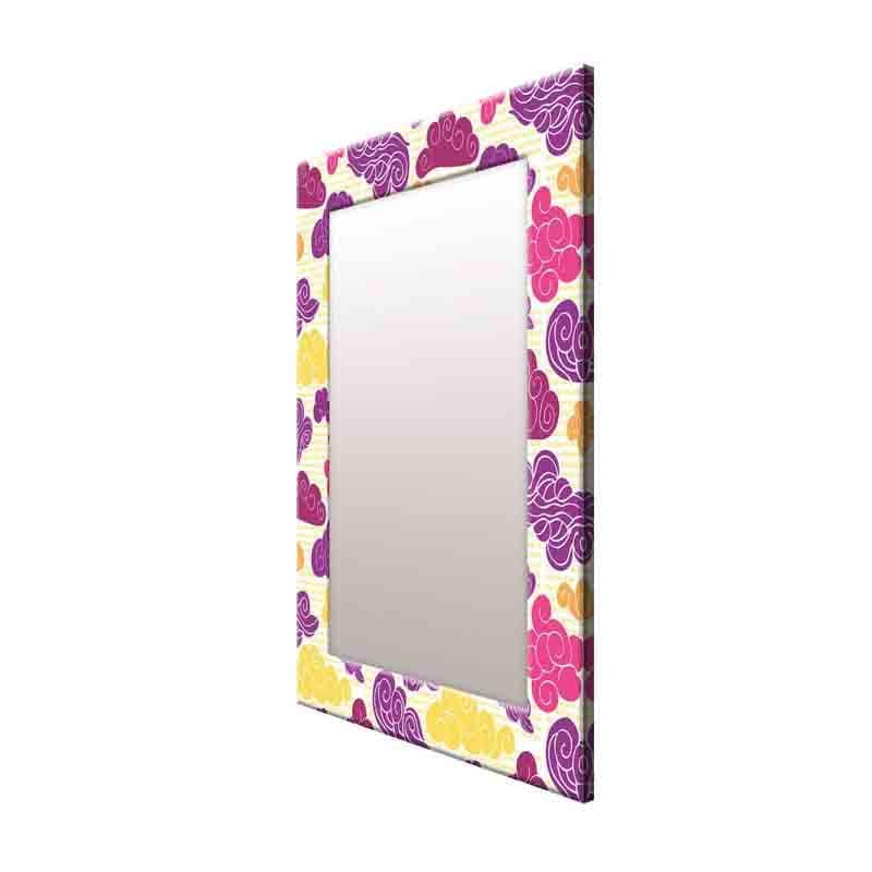 Buy Clouds Mirror - Purple Wall Mirror from Vaaree