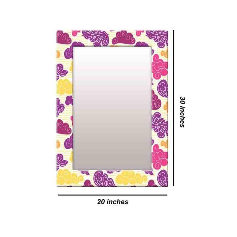 Buy Clouds Mirror - Purple Wall Mirror from Vaaree