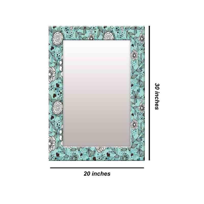 Buy Flower Shower Mirror - Blue Wall Mirror from Vaaree