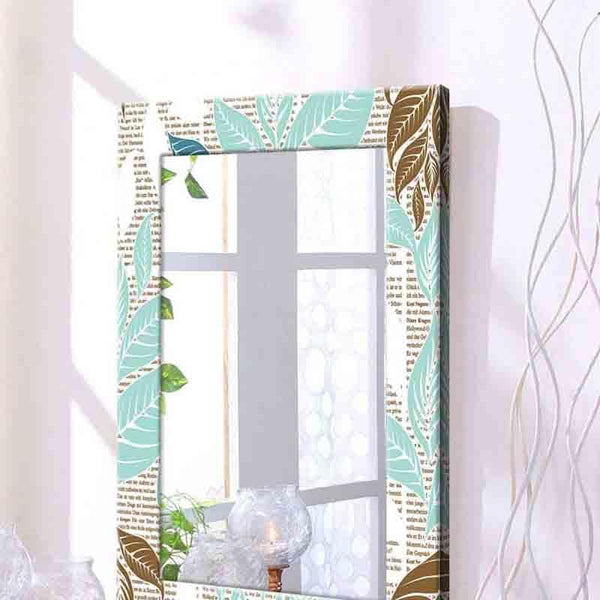 Wall Mirror - Leaf News Mirror