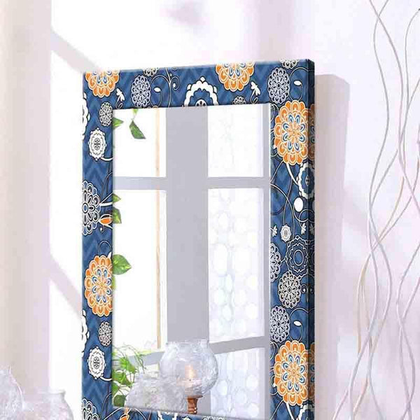 Wall Mirror - Mandala Mirror - Blue