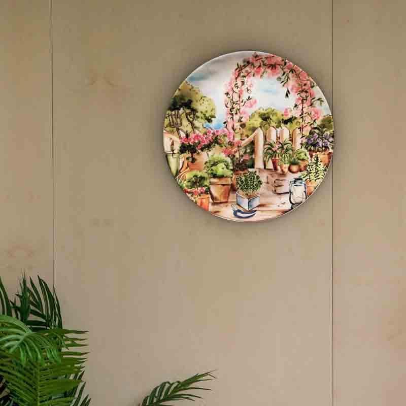 Wall Plates - Flower-adorned Garden Decorative Wall Plate