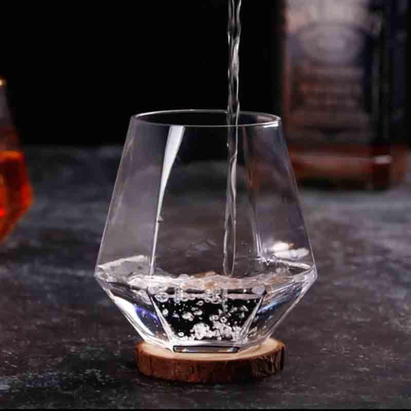 Buy Amber Whiskey Glass (300 ml) - Set Of Four Scotch & Whiskey Glasses from Vaaree