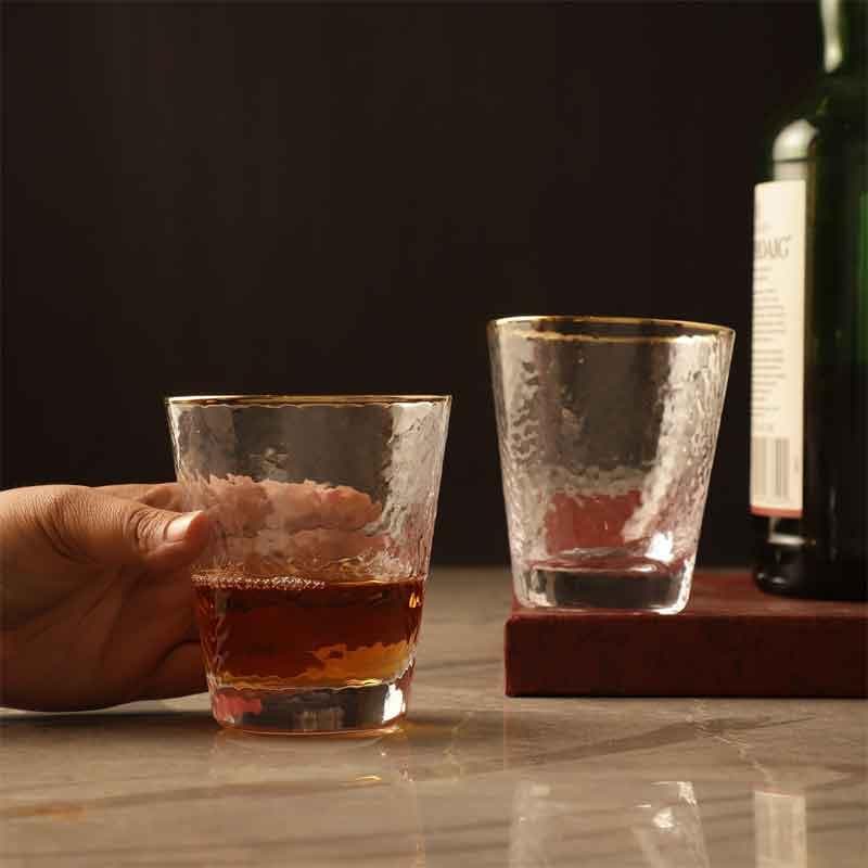 Buy Anoraks Whiskey Glass (300 ml ) - Set Of Two Scotch & Whiskey Glasses from Vaaree