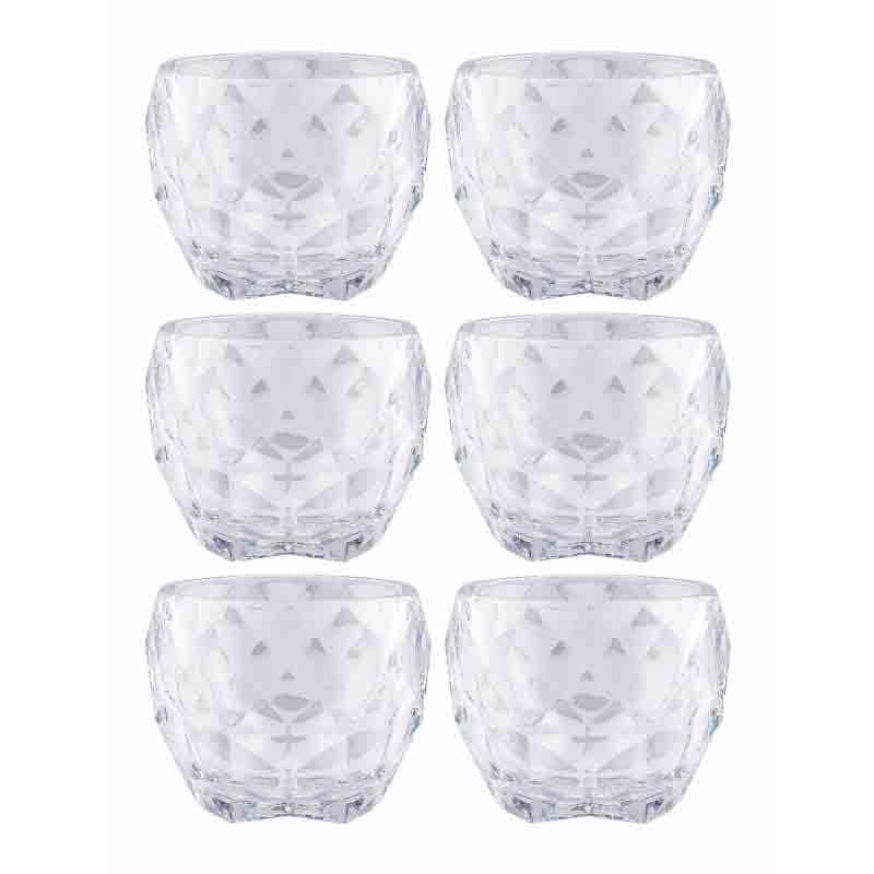 Buy Betty Whiskey Glass (280 ml ) - Set of Six Scotch & Whiskey Glasses from Vaaree