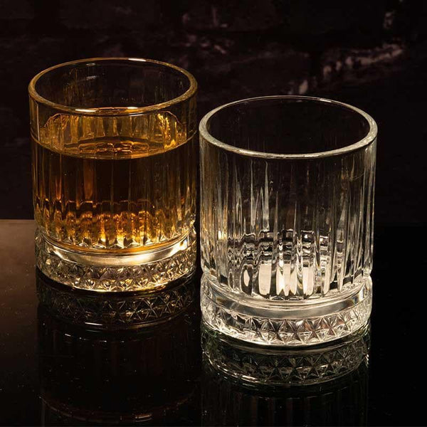 Buy Whiskey Glass - Bottoms Up Glass Tumbler - Set of Four at Vaaree online