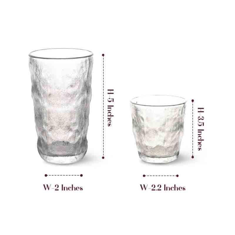 Buy Foggy Glass (410 ml) - Set Of Four Scotch & Whiskey Glasses from Vaaree