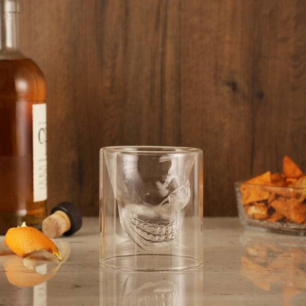 Buy Whiskey Glass - Goth Skull Whiskey Glass at Vaaree online